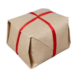 龙井茶包装袋牛皮纸方包西湖龙井茶纸包明前龙井土方包半斤定制