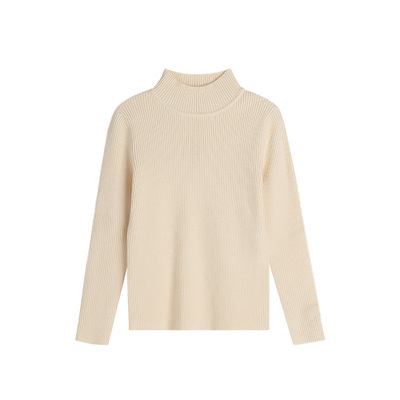 新款儿童百搭半高领针织毛衣