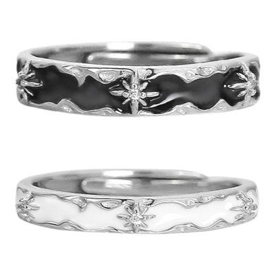 情侣对戒DOACHS925纯银原创男女