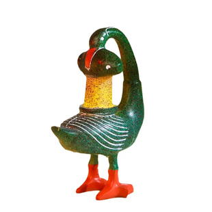 青铜彩绘雁鱼灯发光冰箱贴中国风古典文创礼品西安陕博旅游纪念品