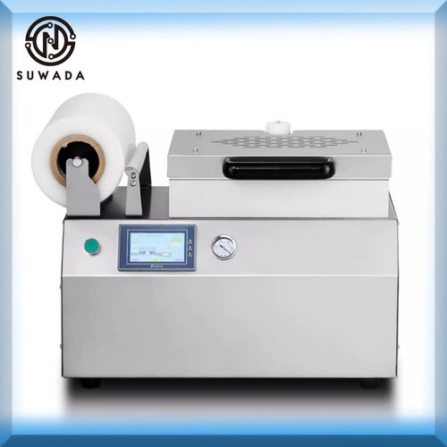 小型真空贴体机牛排羊排保鲜机三文鱼海鲜榴莲冻肉吸塑覆膜包装机