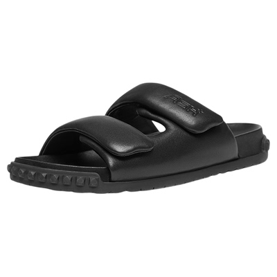 【男女同款】ASH女鞋2025夏季TWIST真皮休闲拖鞋女露趾平底一字拖