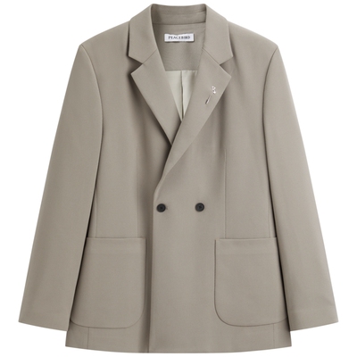 【断码钜惠】太平鸟男装春短款西装外套时尚西服B1BAE1X15