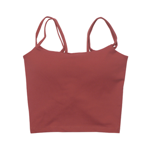 防震运动内衣女防下垂吊带内衣外穿背心式文胸无钢圈瑜伽美背速干