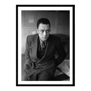 Albert Camus 阿尔贝加缪装饰画文学家作家哲学家图书馆书房挂画