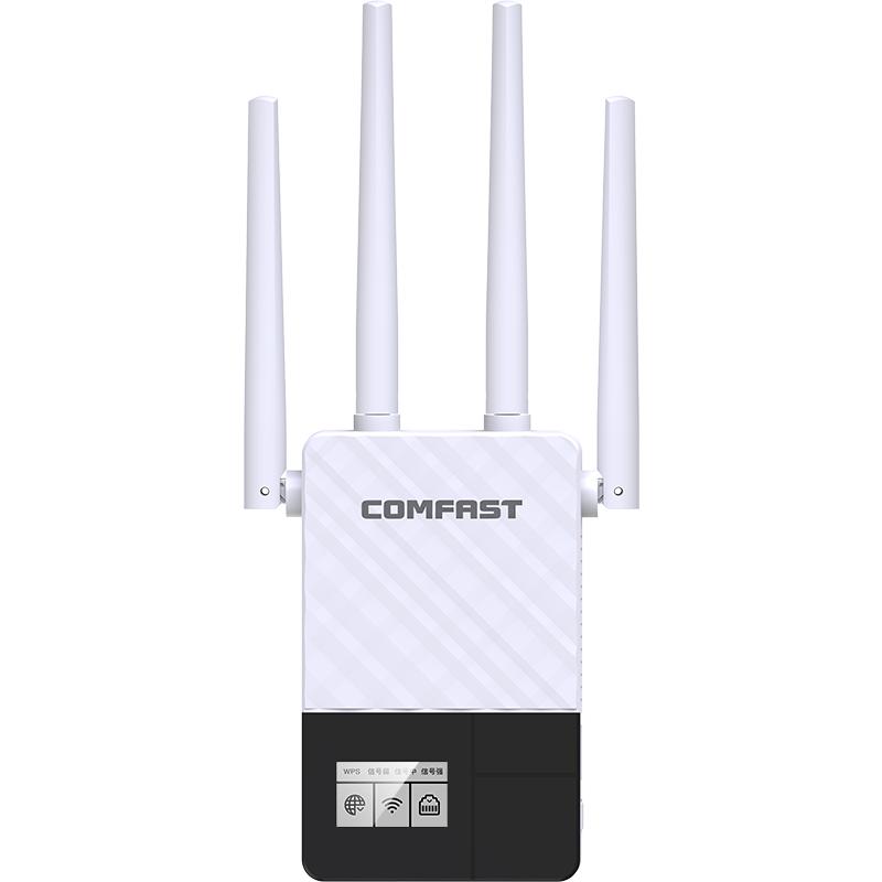 WiFi信号扩大器千兆双频5G网络加强接收器wifi增强放大中继器家用扩展桥接全屋覆盖无线穿墙路由器CF-WR760AC