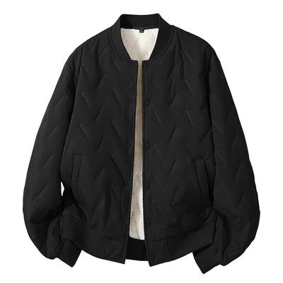 班尼路S&K棒球领加绒保暖棉服男