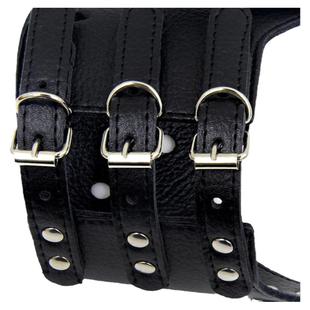 厂家直销狗狗嘴套 防咬防捡垃圾PU皮宠物狗嘴套 狗止吠器狗口罩