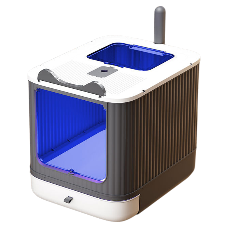 猫砂盆全封闭式超大号防带砂厕所除臭防外溅顶入一体式特大猫沙盆