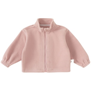 儿童外套秋冬款2025秋季新款女童加绒外套摇粒绒校服神器内搭黑色