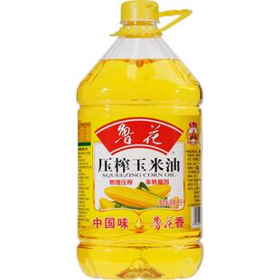 鲁花压榨玉米油5L非转基因 物理压榨健康调味营养家用食用油