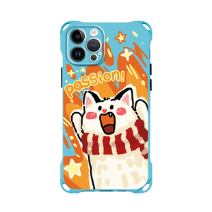 适用iphone17promax华为pura70pro手机壳卡通可爱13创意新年pura80围巾猫15斜挎背带mate60苹果16plus手提12