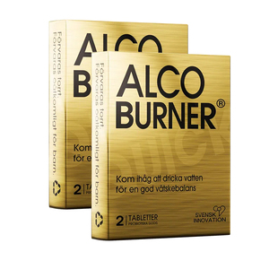 瑞典Alcoburner靶向解酒酒前一片实时起效醒酒解酒片银版2盒装