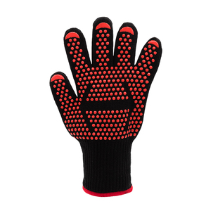 爱不释手防滑耐高温防热耐磨500度高温微波炉专用防烫手套五指