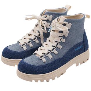 Native秋冬复古牛仔马丁靴女英伦风厚底时尚休闲鞋