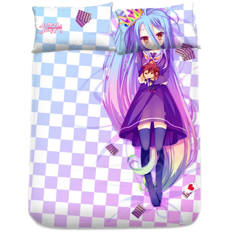 包邮同人游戏人生 no game no life 动漫学生宿舍床单动漫床笠