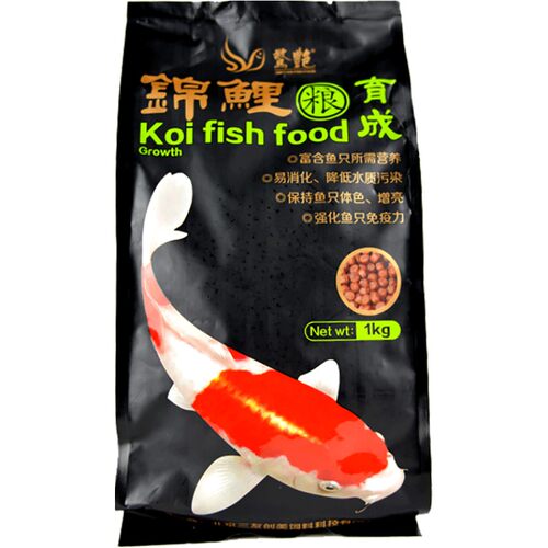 惊艳锦鲤专用鱼粮色扬育成增体高蛋白胚芽主食增红增色大颗粒饲料