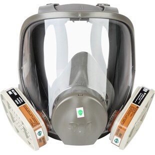 3M6800防毒面具全面罩具防甲醛喷漆呼气器油漆头罩面罩脸面覃放毒