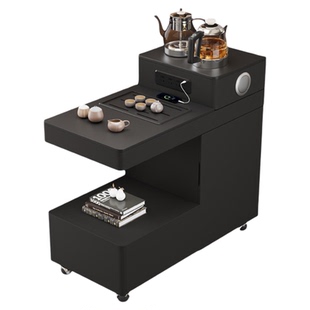 沙发边柜茶水柜自动上水烧水壶一体移动茶台茶桌2026新款高端茶几
