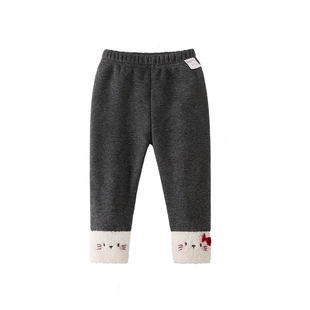 [抗菌远红外]女童秋冬打底裤儿童冬装宝宝加绒加厚休闲裤小童裤子