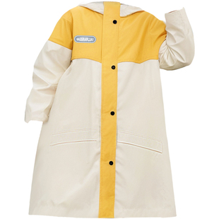 儿童雨衣长款全身防暴雨小学生上学专用带书包位初中大童骑车雨披