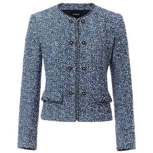 NAERSI娜尔思绵羊毛混纺外套时尚香颂立体修身显高2026年春季新款