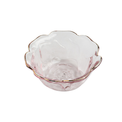 舍里轻奢玫瑰花系列玻璃碗