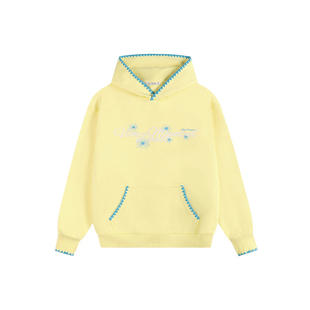 ATRY刺绣连帽卫衣男春季国潮牌美式复古休闲重磅宽松情侣套头帽衫