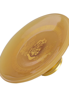 佛字供果果盘家用室内摆件贡盘