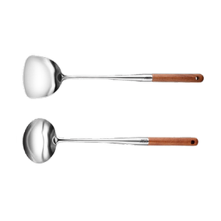 爱仕达锅铲316L不锈钢加厚炒菜铲子勺子厨房家用厨具铁铲汤勺