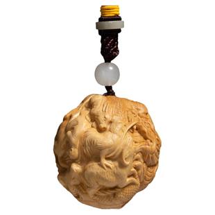 木雕十二生肖文玩手把件小叶黄杨木男随身把玩物件实木盘玩小挂件