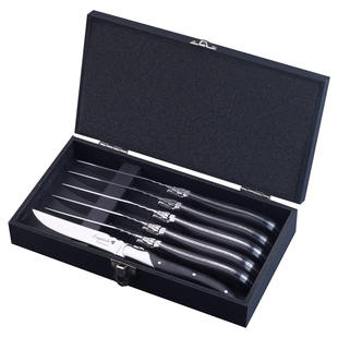 西餐餐具主餐刀高档木柄牛排刀叉法国Laguiole西餐刀叉黑彩木柄刀