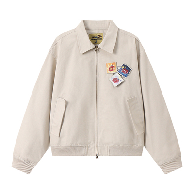 江南先生NewJNXS厚实bomber魔术贴飞行夹克秋休闲宽松工装外套男