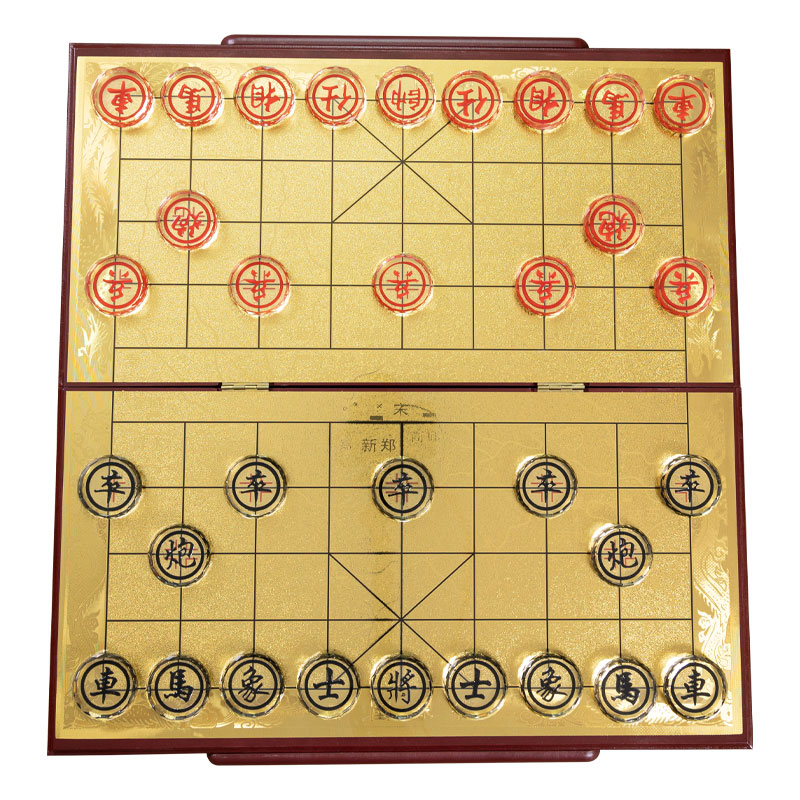便携式水晶中国象棋高档礼品套装