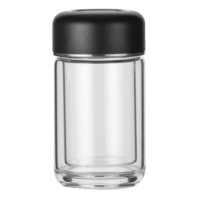 双层玻璃水杯迷你女生加厚泡茶杯