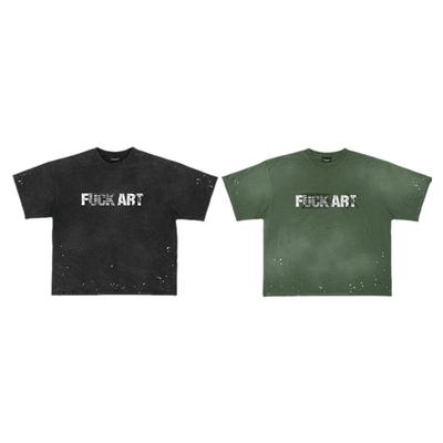 破裂做旧泼墨T恤FARARCHIVEvibe