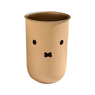 可爱日系米菲兔漱口杯家用情侣刷牙杯学生宿舍不锈钢防摔洗漱杯子