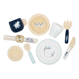 Le Toy Van儿童过家家仿真木制厨房吃饭餐具玩具益智早教角色扮演