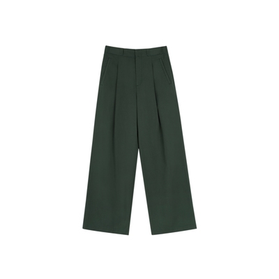 solighter法式高腰直筒九分裤