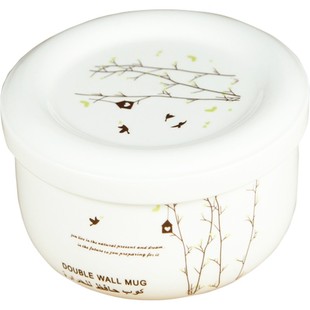 蒸蛋碗瓷碗带盖有盖的碗中号保鲜碗饭碗陶瓷碗微波炉宝宝儿童辅食