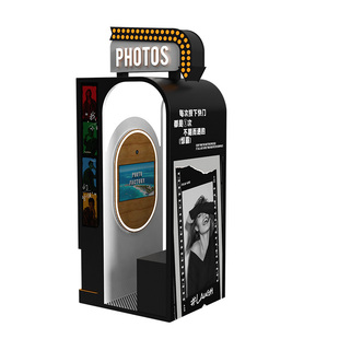 大头贴机器一体机商场景区自助拍照机photobooth大头照拍贴机厂家