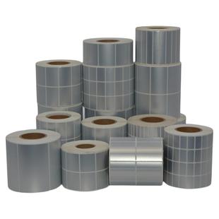 科印亚银标签纸哑银标签不干胶标签防水pet贴纸条码打印纸定制定做三防手写防撕防油碳带固定资产条码耐高温