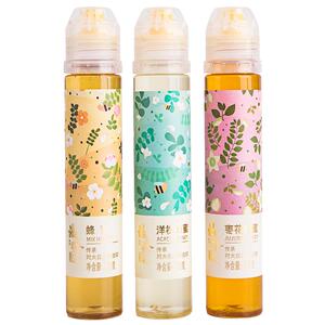 洋槐花蜂蜜纯正天然农家自产百花枣花土深山泡水便携挤压瓶小包装