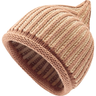 英氏儿童帽子可爱宝宝板栗帽子围巾秋冬保暖防寒羊毛圆帽新款