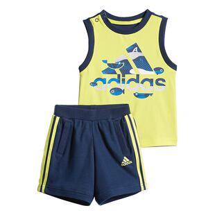 Adidas/阿迪达斯官方正品 IB F TANK SET 小童背心短裤套装DZ2413