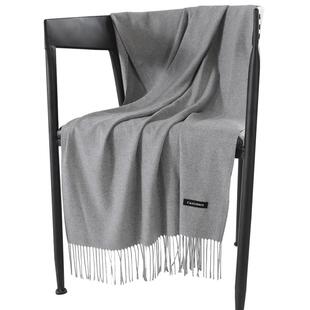 仿羊绒伴娘披肩姐妹团礼服闺蜜装外搭围巾豆沙香槟秋冬纯色女加厚