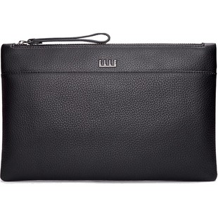 ELLE HOMME真皮手拿包薄款信封包男士头层牛皮软皮时尚手包手机包