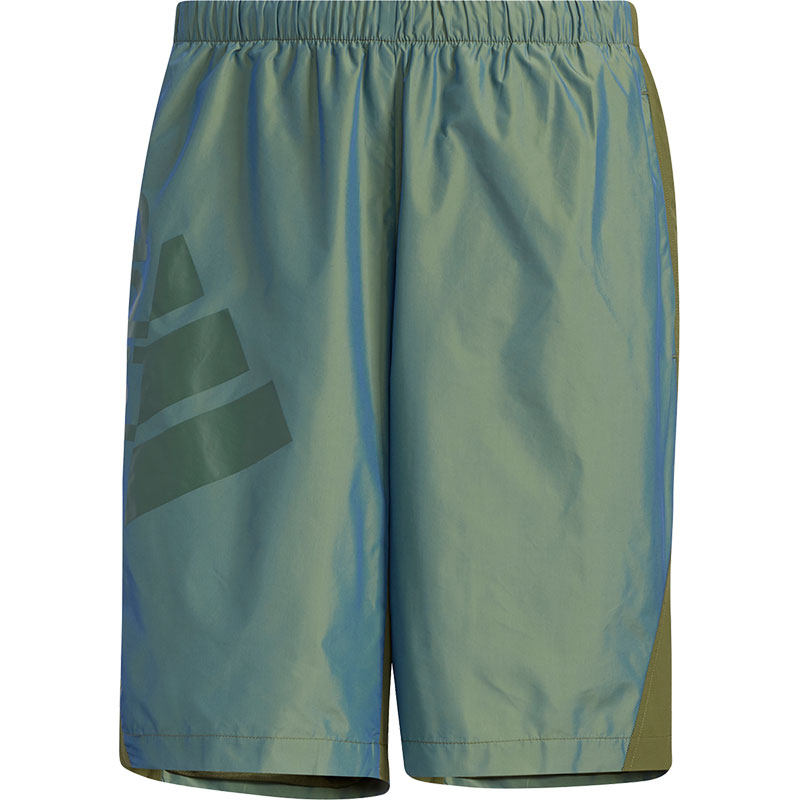 Adidas/阿迪达斯官方正品夏季男子炫彩光泽宽松运动五分裤 GN0772