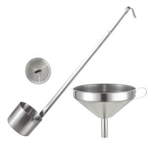 304不锈钢 酒提子打酒器家用小号漏斗带滤网量酒吊子油舀提酒勺子