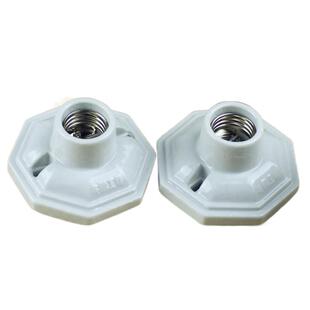 全陶瓷八角灯头E27大螺口灯座复古八角全瓷吸顶灯口厂价直销正品